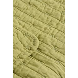 Quilt t�ppe <br><br> herbal green m/ korssting <br><br> 130 x 180 cm <br><br> 