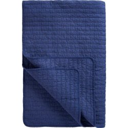 Quilt t�ppe <br><br> indigo m/ korssting <br><br> 130 x 180 cm <br><br> 