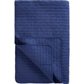 Quilt t�ppe <br><br> indigo m/ korssting <br><br> 130 x 180 cm <br><br> 