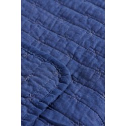 Quilt t�ppe <br><br> indigo m/ korssting <br><br> 130 x 180 cm <br><br> 