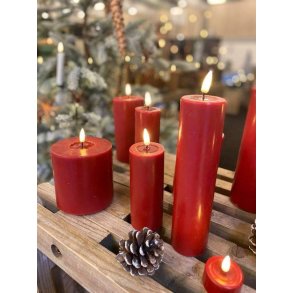 LED Bloklys - 5 / h10 <br><br> rd <br><br> m. timer