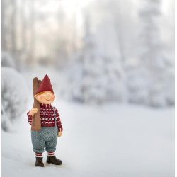 Ribenisse <br><br> Ejnar m/ ski <br><br> B: 6,7 H: 13,3 L: 5,7 cm <br><br> 