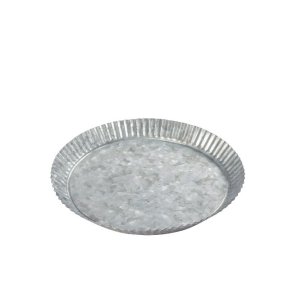 Zinkfad med rillet kant <br><br>  24 cm <br><br>