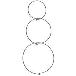 Ringe <br><br> st af 3 str. <br><br> vlg mellem zink eller messing look <br><br> 