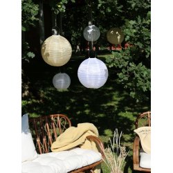 Solcellelampe <br><br> Lille -  20 cm <br><br> Vlg mellem 3 farver <br><br> 