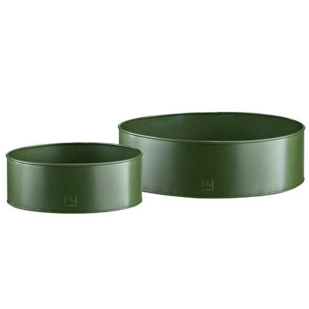 Rund plantebakke <br><br> oliven <br><br> Mini - 25 x H9 cm