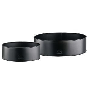 Rund plantebakke <br><br> sort <br><br> Mini - 25 x H9 cm <br><br> 