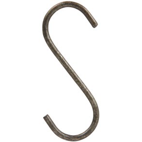 S-krog <br><br> h 7,5 cm <br><br> gylden <br><br>