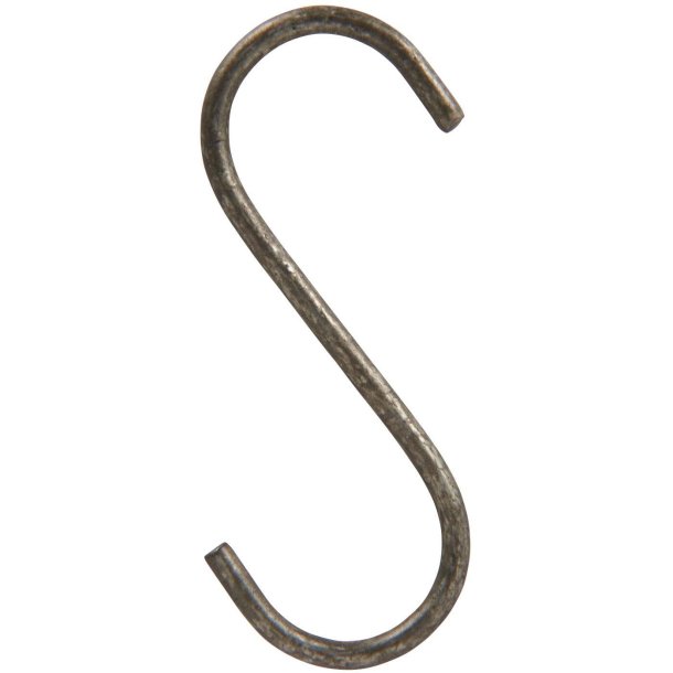 S-krog <br><br> h 7,5 cm <br><br> gylden <br><br>