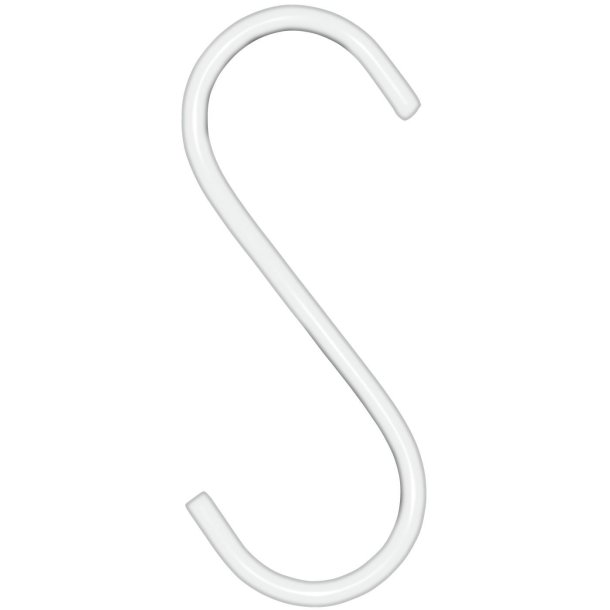 S-krog <br><br> h 7,5 cm <br><br> hvid <br><br>