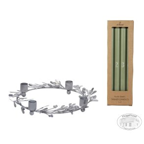 Sampak <br><br> Adventslys - Svanemrket + adventsstage <br><br> Stvgrn <br><br> 