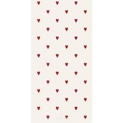 Servietter - aflange <br><br>16 stk./pk <br><br> Hjerter <br><br> 