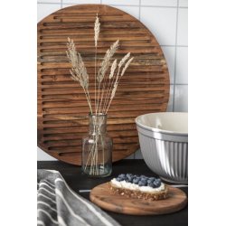 Skrebrt m. riller <br><br> rund