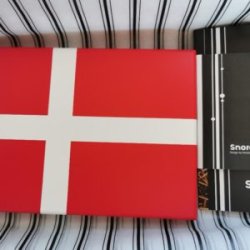 Dansk flag til SNOREN <br><br> KUN FLAG <br><br> 