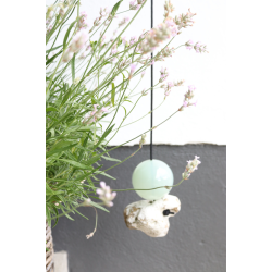 Glaskugle <br><br> iceblue -  8 cm <br><br> 