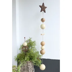 Juletr <br><br> creme <br><br> h 34 cm <br><br>