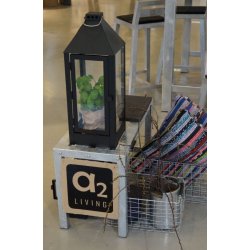 Maxi lanterne <br><br> 22,5 x 22,5 x 60 cm <br><br> Sort