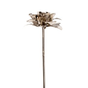 Spear flower lysspyd <br><br> til kertelys <br><br> s�lv look <br><br> 15 cm <br><br> 