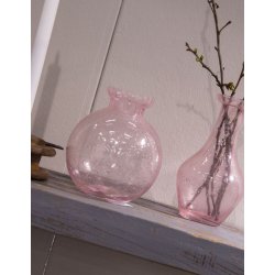 Vase <br><br> mundblst genbrugsglas <br><br> rosa <br><br> h 11,5 cm <br><br>
