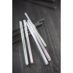 Glas sugerr <br><br> st med 8 stk + 1 rensebrste