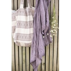 Taske <br><br> lilla / beige <br><br>