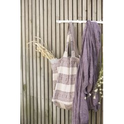 Taske <br><br> lilla / beige <br><br>