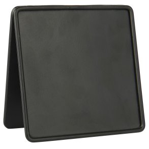 Bord tavle sort metal <br><br> kvadratisk