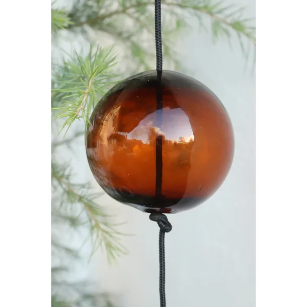 Glaskugle <br><br> brun -  10 cm <br><br> 