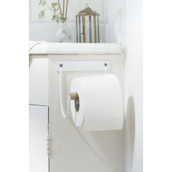 Toiletpapirholder <br><br> hvid m. trrulle <br><br> 