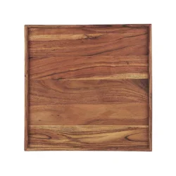 Bakke kvadratisk <br><br> olieret akacietr <br><br> B: 48 H: 2,5 L: 48 cm <br><br> 