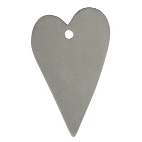 Hjerter i tr <br><br> gr <br><br> 10 stk. <br><br> 