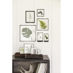 Tr�kasse m. metalbeslag <br><br> Unika <br><br> B: 14 H: 7 L: 43 cm <br><br> 