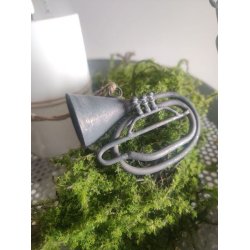 Tuba <br><br> antique zink <br><br> L8 / H6,5 cm <br><br>