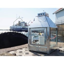 Mini quadro lanterne <br><br> 17 x 17 x 27,5 cm <br><br> Galvaniseret <br><br>