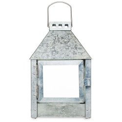 Mini quadro lanterne <br><br> 17 x 17 x 27,5 cm <br><br> Galvaniseret <br><br>