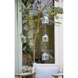 3 x h�nge lanterner p� k�de <br><br> 1 meter <br><br> Galvaniseret <br><br>