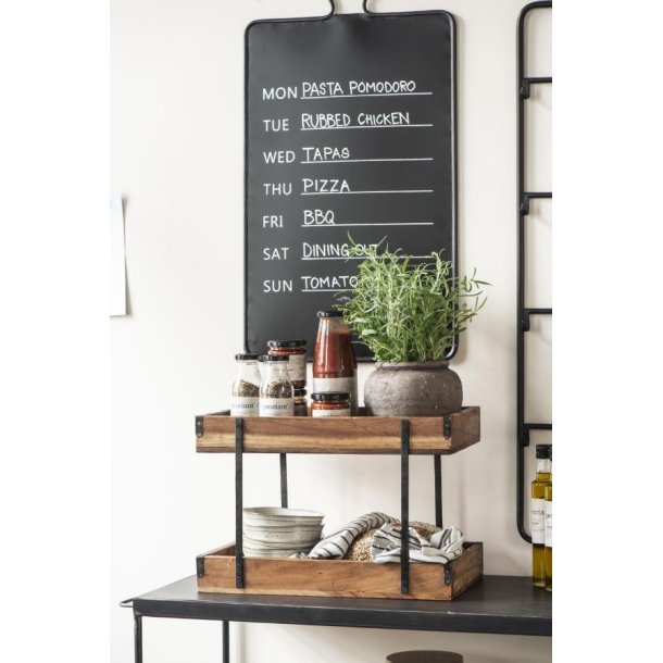 Ugekalender i metal <br><br> RESTSALG <br><br>