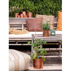 Urtepotter Kobber <br><br> rund <br><br> v�lg variant <br><br>