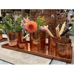 Urtepotter Kobber <br><br> rund <br><br> v�lg variant <br><br>